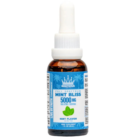 5000mg Full Spectrum CBD Oil - Mint Bliss RIGHTEOUS Hemp Co.