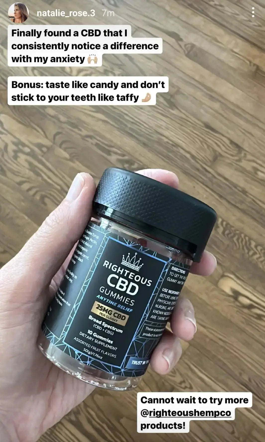 CBD Gummies (ZERO THC) RIGHTEOUS Hemp Co.